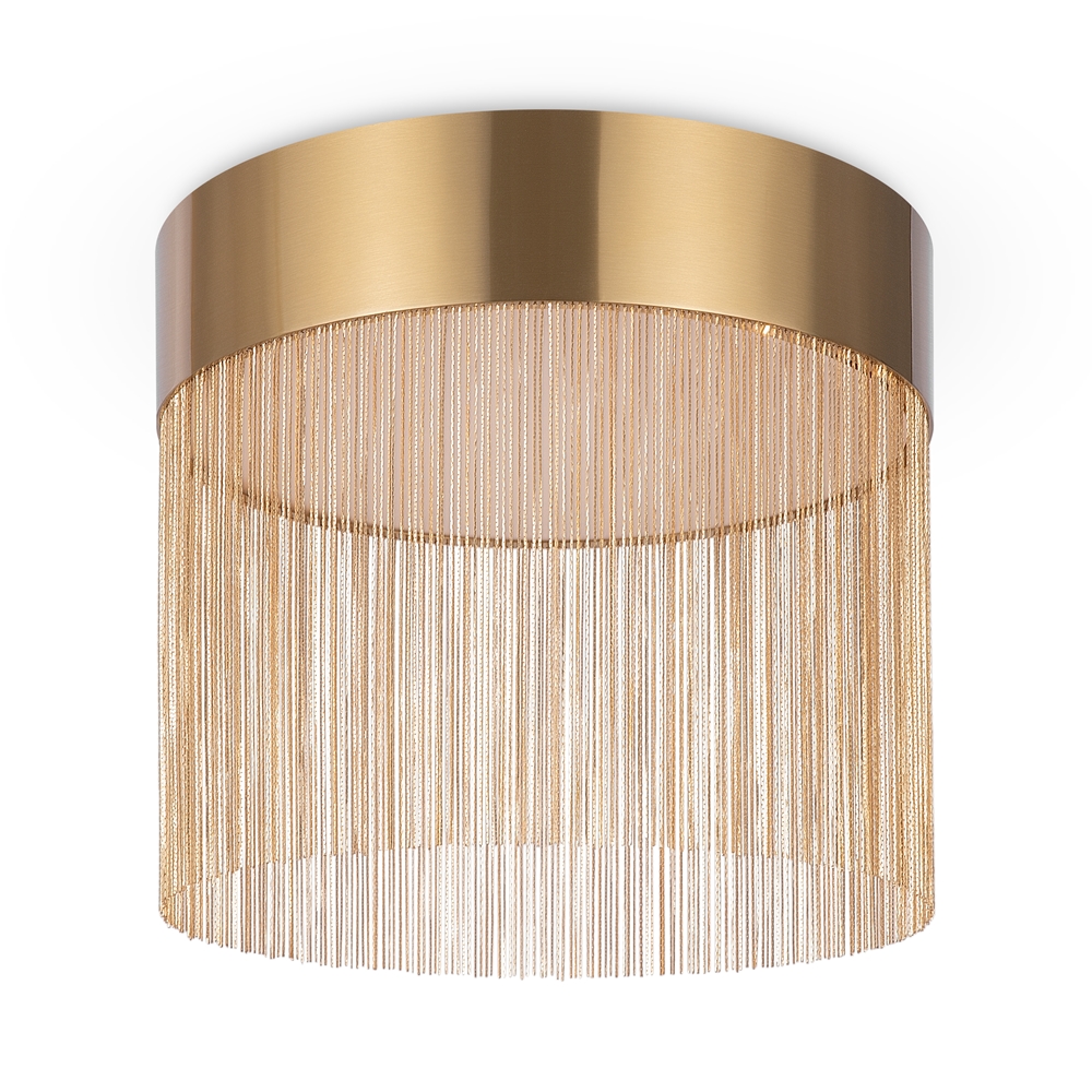 Imaginary Ø35 Goud plafondlamp Van Maytoni - Imaginary is een elegante plafondlamp van metaal met een luxe gouden afwerking en decoratieve kettingdetails die een zachte en exclusieve uitstraling cre&euml;ren.