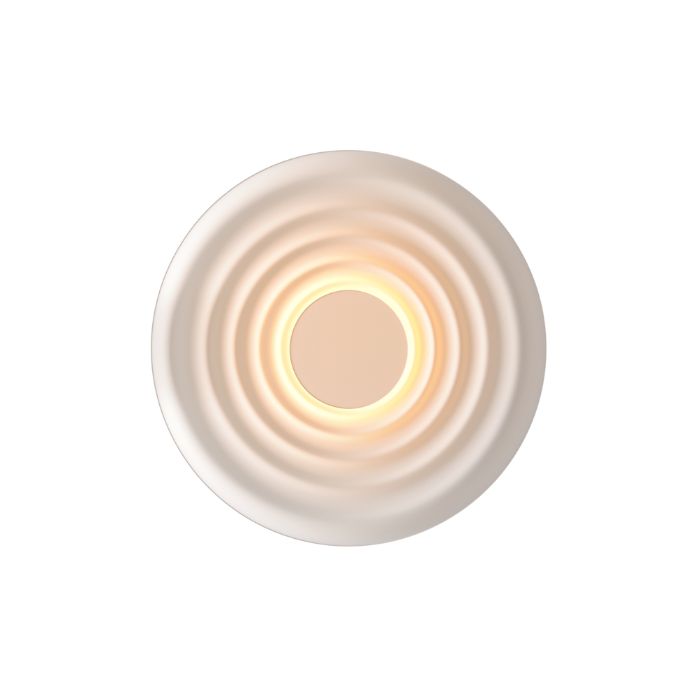 Nami Ø40 Wit wandlamp Van Maytoni - Gemaakt van metaal met een elegante witte afwerking, cre&euml;ert hij een stijlvolle uitstraling die zowel in de hal als in de woonkamer of keuken past.