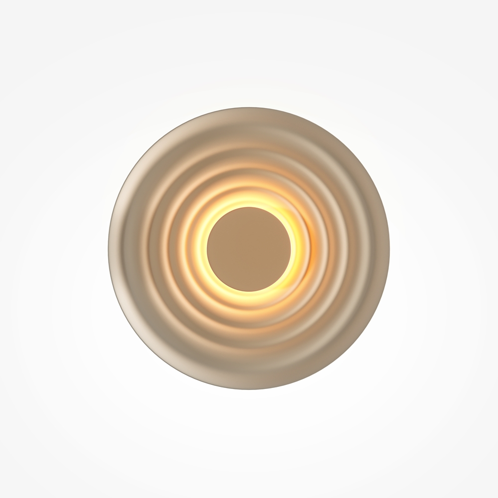 Nami Ø40 Grijs wandlamp Van Maytoni - Gemaakt van metaal met een elegante grijze afwerking, cre&euml;ert hij een stijlvolle uitstraling die zowel in de hal als in de woonkamer of keuken past.