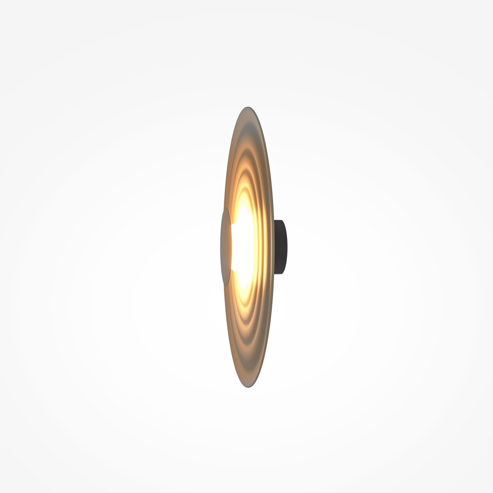 Nami Ø40 Grijs wandlamp Van Maytoni - Gemaakt van metaal met een elegante grijze afwerking, cre&euml;ert hij een stijlvolle uitstraling die zowel in de hal als in de woonkamer of keuken past.