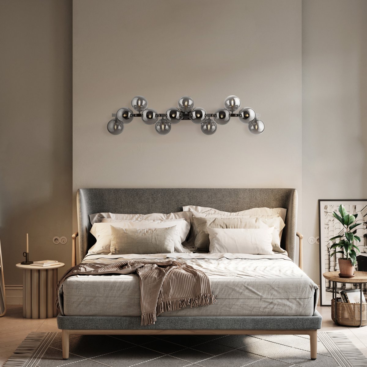 Dallas 95cm Chroom wandlamp Van Maytoni - Creëer een verfijnde en uitnodigende sfeer met Dallas, een lamp die uw huis met klasse en finesse verlicht.