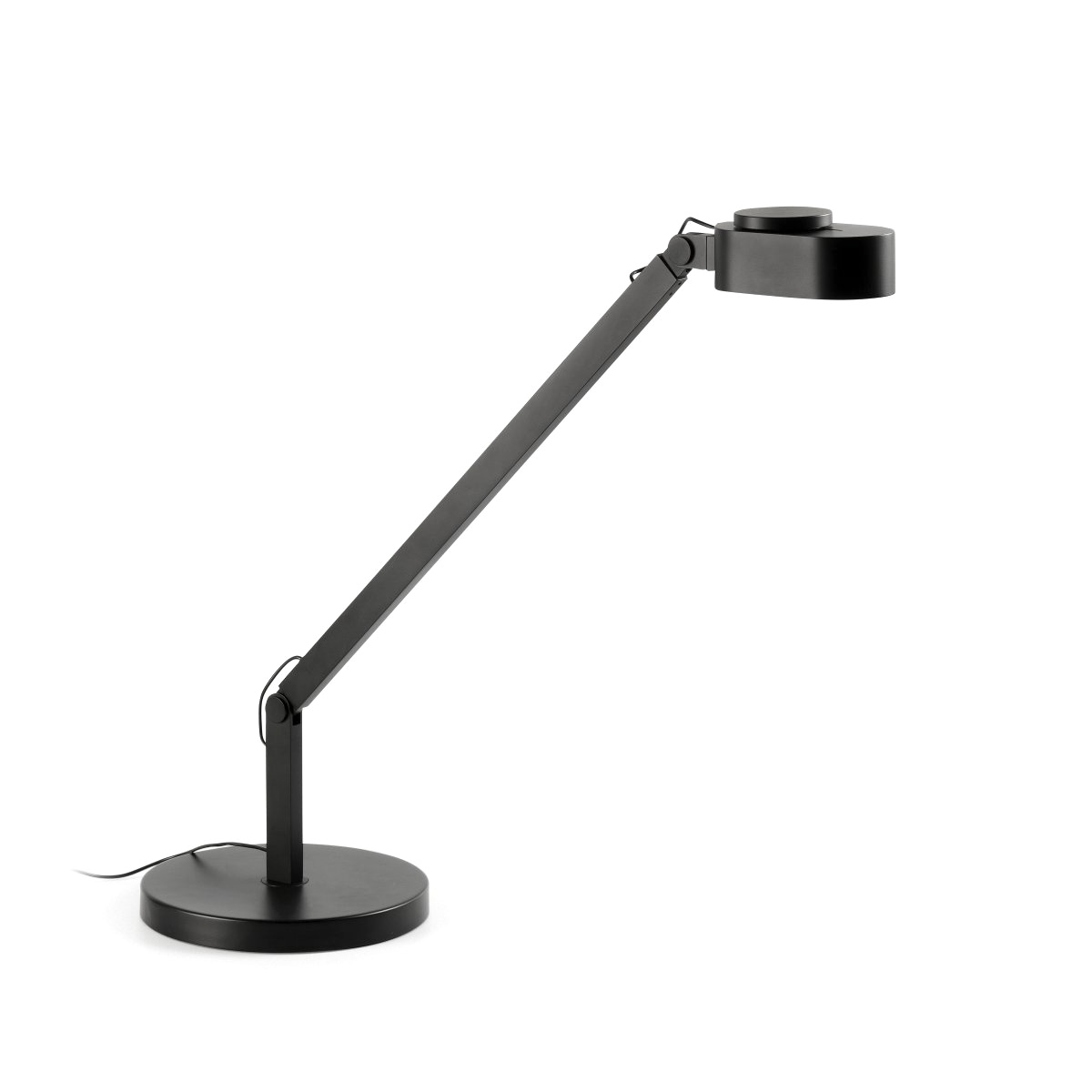 Inviting 86cm Zwart bureaulamp Van Faro Barcelona - De lampenkop kan zowel horizontaal als verticaal worden gekanteld en je kunt de helderheid eenvoudig aanpassen door de bovenste ring naar voren of naar achteren te schuiven.