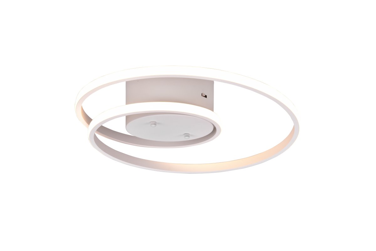 Zibella Ø40 Wit plafondlamp Van Trio Lighting - Met de ingebouwde SWITCH-dimmer kan de helderheid eenvoudig in drie standen worden aangepast &ndash; 100%, 50% en 25% - via een normale stroomonderbreker.