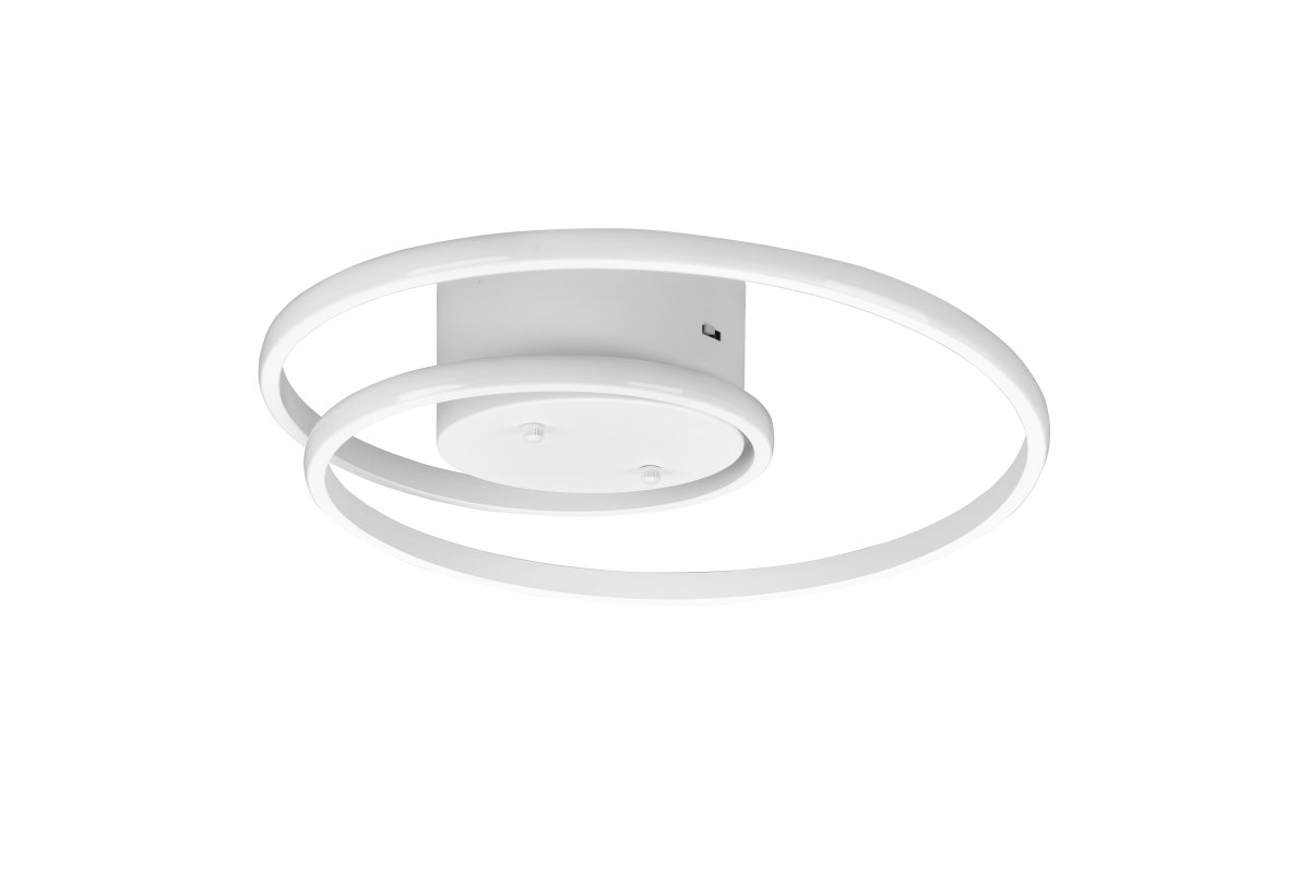 Zibella Ø40 Wit plafondlamp Van Trio Lighting - Met de ingebouwde SWITCH-dimmer kan de helderheid eenvoudig in drie standen worden aangepast &ndash; 100%, 50% en 25% - via een normale stroomonderbreker.