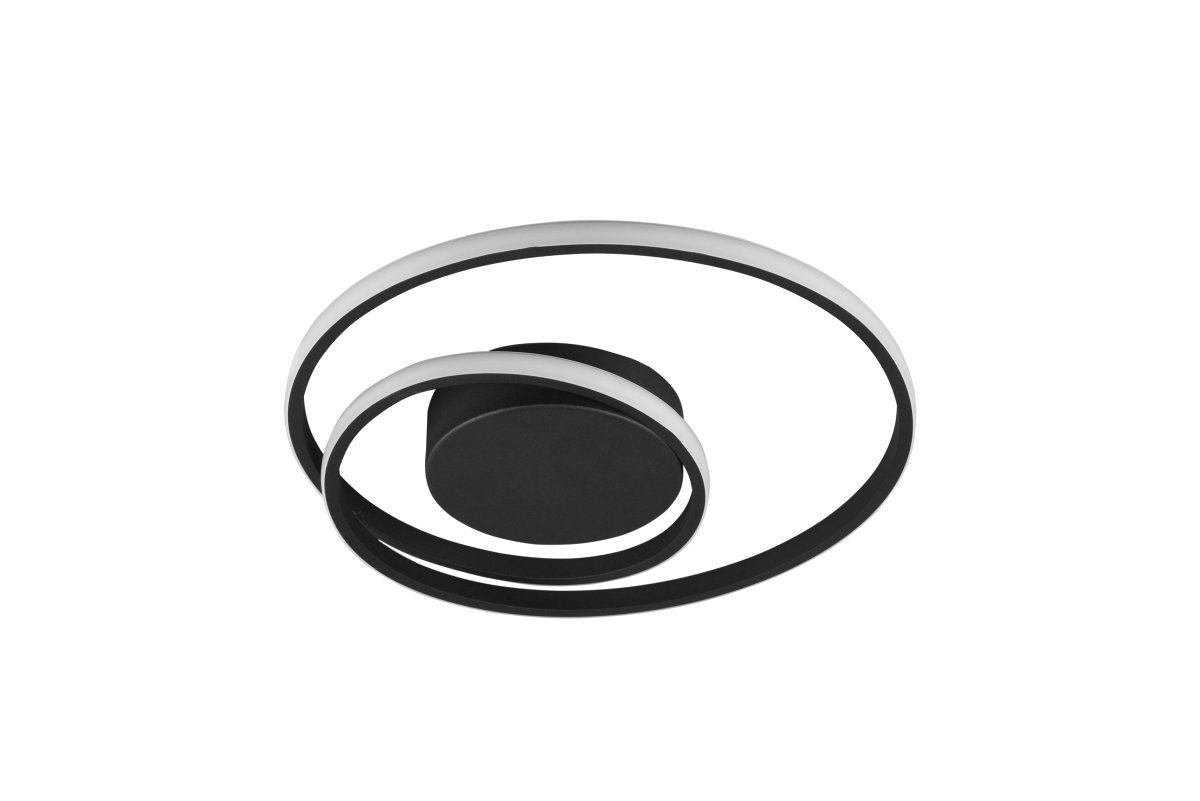 Zibella Ø40 Zwart plafondlamp Van Trio Lighting - Met de ingebouwde SWITCH-dimmer kan de helderheid eenvoudig in drie standen worden aangepast &ndash; 100%, 50% en 25% - via een normale stroomonderbreker.