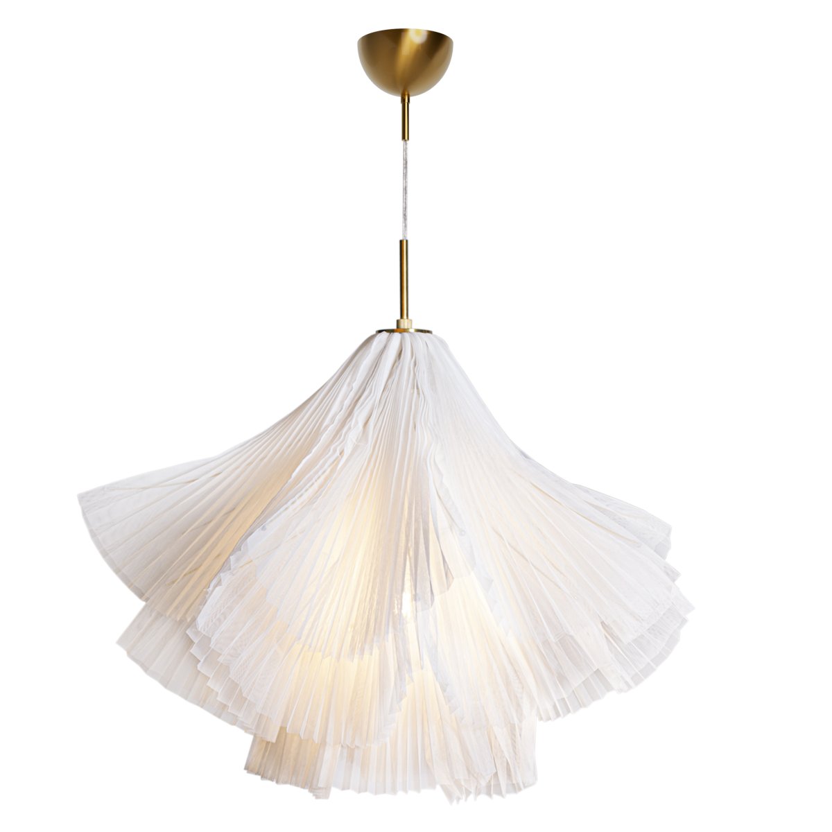 Juliette Ø75 Wit hanglamp Van By Rydéns - Dankzij de unieke vorm en elegante details is Juliette een uitstekende keuze voor wie op zoek is naar een plafondlamp die er niet alleen mooi uitziet, maar ook de juiste sfeer in de kamer uitstraalt.