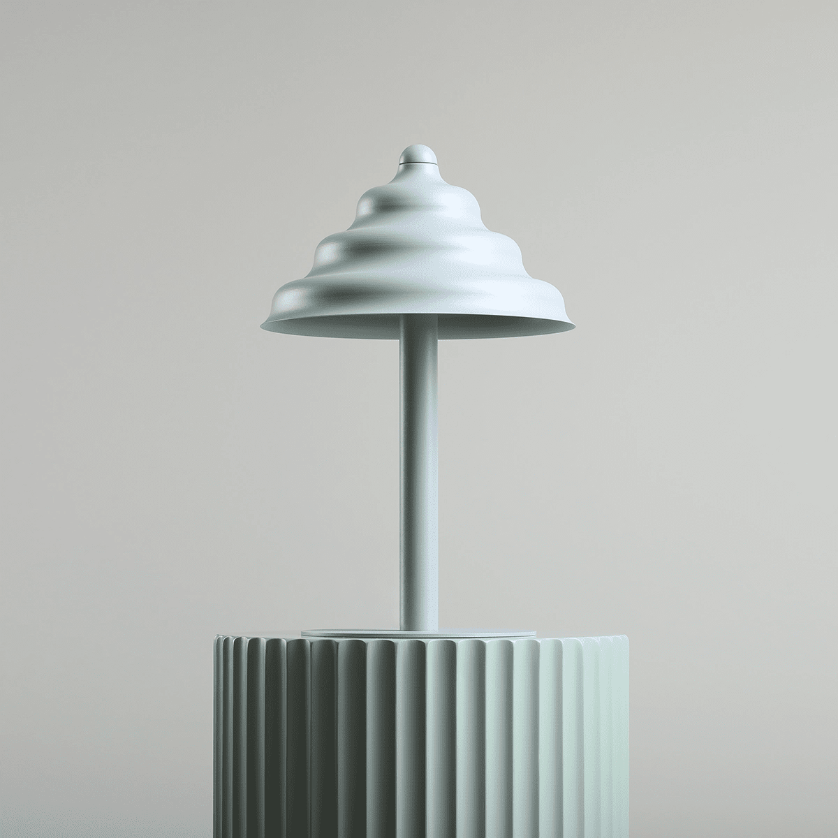 Wave 36cm Blauw tafellamp Van Artera - Wave is een moderne tafellamp met een retro-design, waardoor het een veelzijdige lamp is die in elk huis past.