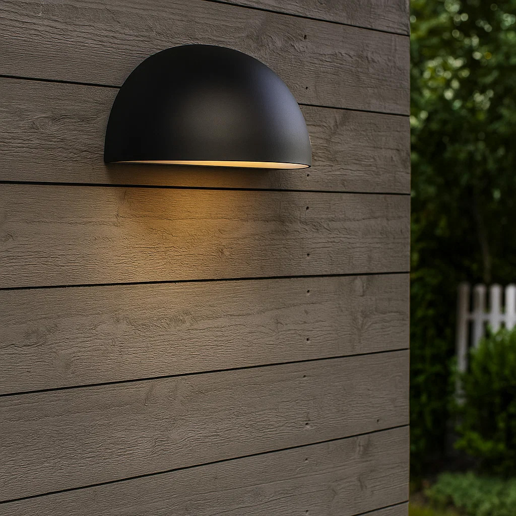 Karlskrona Zwart buitenlamp Van Nordic Lighting - Plaats hem bij voorkeur bij de entree, op het terras of in een rij langs de gevel.