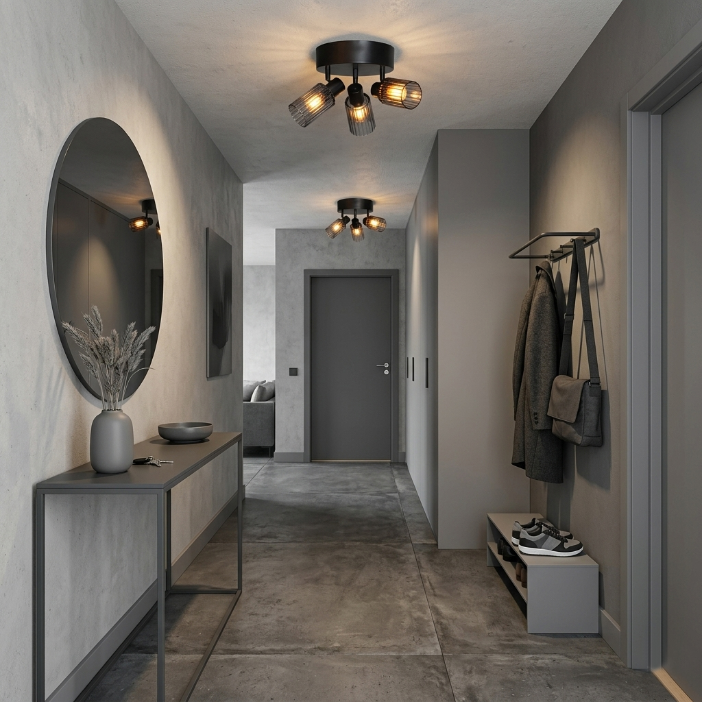 Kiera 3 Zwart/Rookkleurig spot Van Cottex - Het getinte glas geeft de lamp een elegante uitstraling en cre&euml;ert een sfeervol licht met een prachtig spel van licht door de geribbelde structuur.