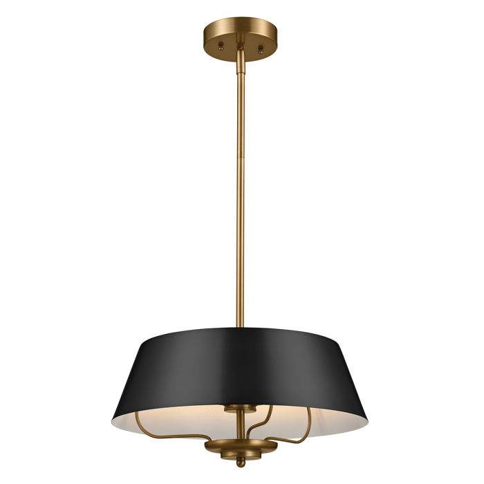 Luella Ø40 Zwart hanglamp Van Elstead Lighting - Luella is geïnspireerd op decoratieve elementen uit het begin van de 20e eeuw en combineert verfijnde eenvoud met tijdloze charme.