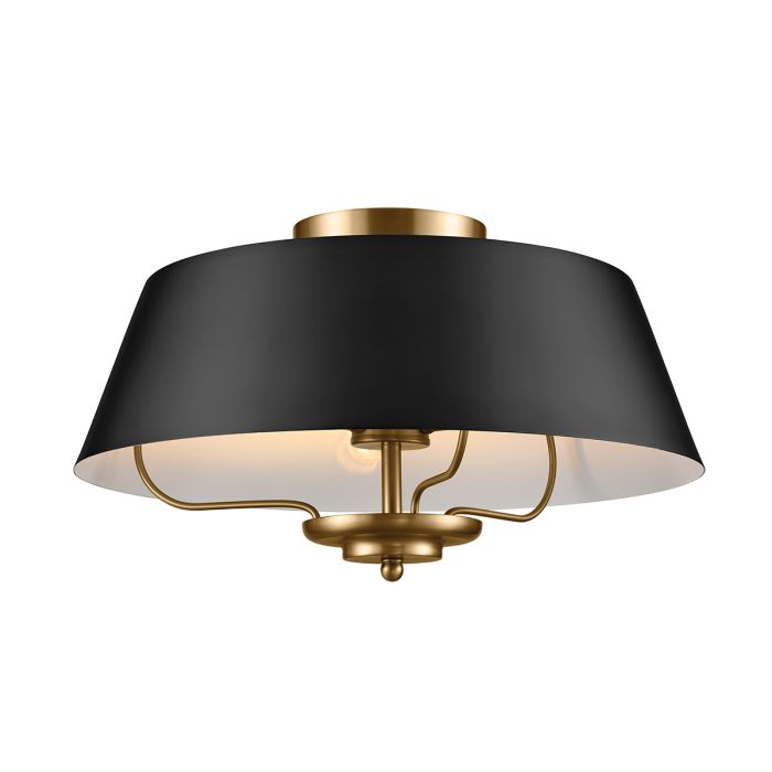 Luella Ø40 Zwart hanglamp Van Elstead Lighting - Luella is geïnspireerd op decoratieve elementen uit het begin van de 20e eeuw en combineert verfijnde eenvoud met tijdloze charme.