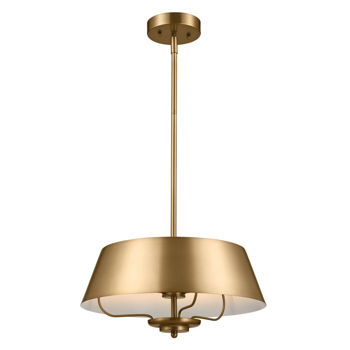 Luella Ø40 Geborsteld messing hanglamp Van Elstead Lighting - Luella is geïnspireerd op decoratieve elementen uit het begin van de 20e eeuw en combineert verfijnde eenvoud met tijdloze charme.