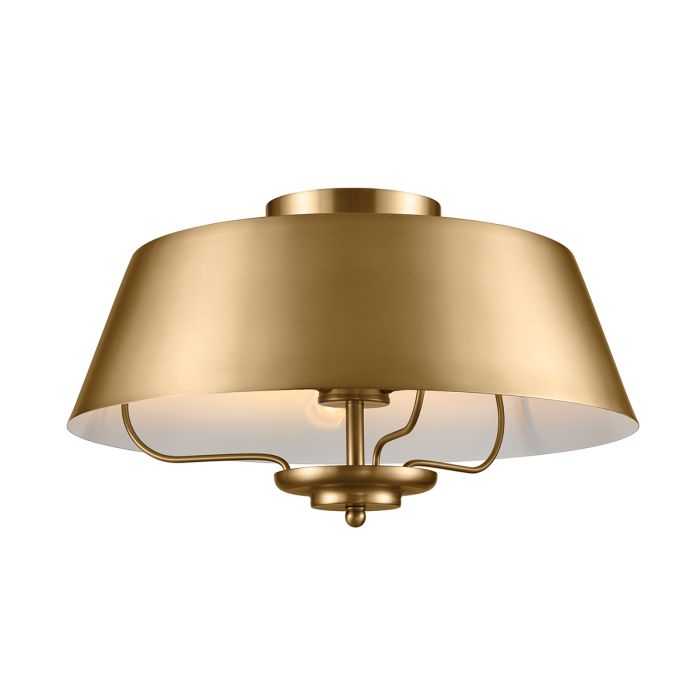 Luella Ø40 Geborsteld messing hanglamp Van Elstead Lighting - Luella is geïnspireerd op decoratieve elementen uit het begin van de 20e eeuw en combineert verfijnde eenvoud met tijdloze charme.