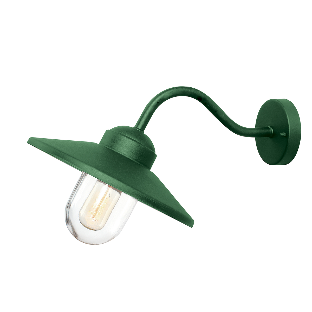 Klampenborg Ø28 Groente buitenlamp Van Elstead Lighting - Gemaakt van roestvrij staal met een duurzame poedercoating en nu verkrijgbaar in een prachtige bosgroene kleur.