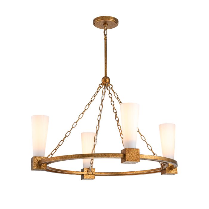 Kristy Ø84 Goud hanglamp Van Elstead Lighting - Kristy is een prachtige en charmante kroonluchter met een rustiek, klassiek design.