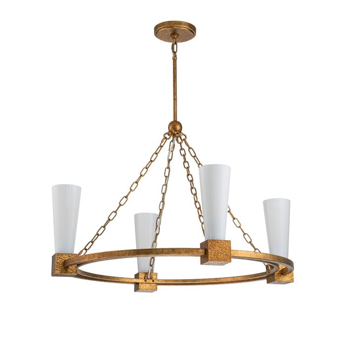 Kristy Ø84 Goud hanglamp Van Elstead Lighting - Kristy is een prachtige en charmante kroonluchter met een rustiek, klassiek design.