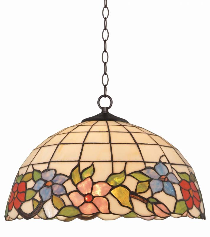  Våren Ø40 Veelkleurig Van Norrsken Design - Er wordt een certificaat meegeleverd waarin wordt bevestigd dat de lamp handgemaakt is volgens de traditionele Tiffany-methode.