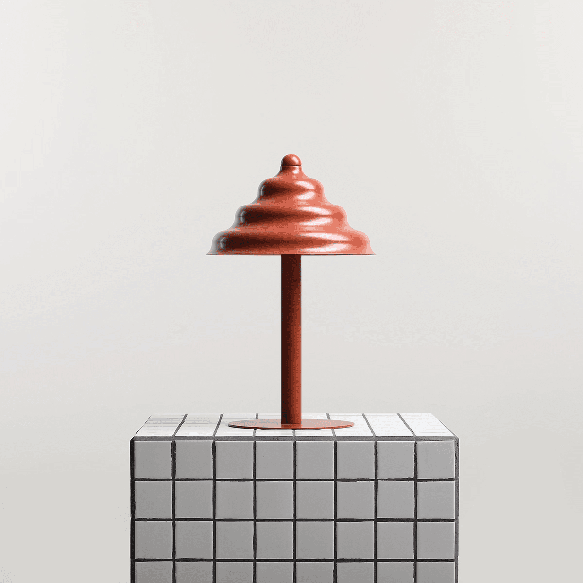Wave 36cm Oranje tafellamp Van Artera - Wave is een moderne tafellamp met een retro-design, waardoor het een veelzijdige lamp is die in elk huis past.