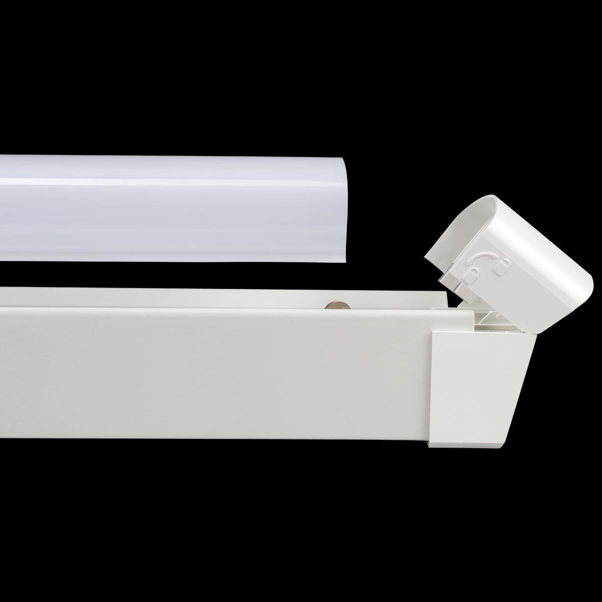 Liny Basic 3000K 130cm Wit Van Designlight - De armatuur is voorzien van een instelbaar vermogen via een dip-schakelaar, waardoor het lichtniveau en het energieverbruik eenvoudig kunnen worden aangepast aan de behoeften van de ruimte.