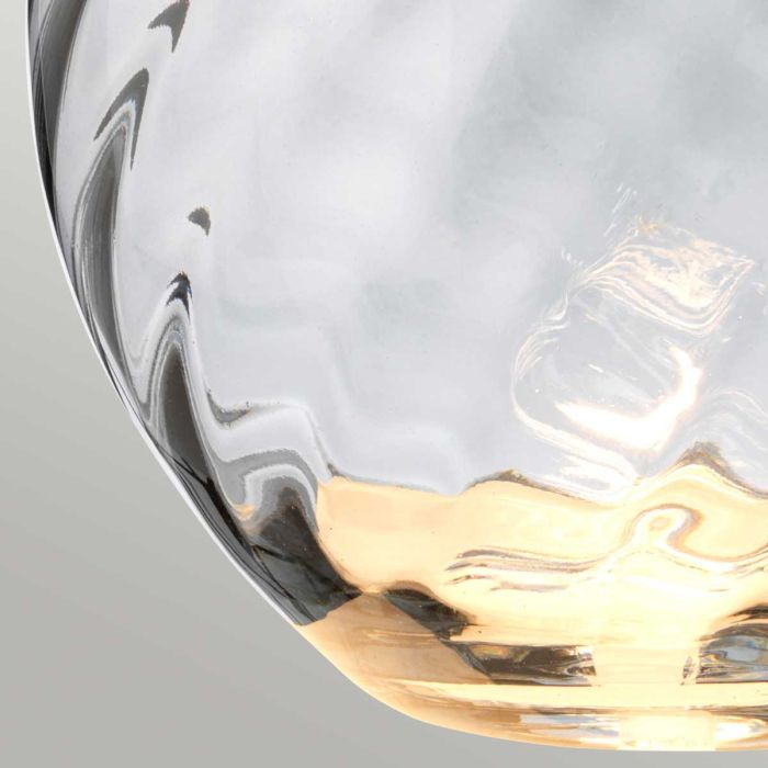 Lena 74cm Grijs/rook tafellamp Van Elstead Lighting - Till basen ing&aring;r en utbytbar GU10 ljusk&auml;lla p&aring; 7W med 3000K varmvitt ljus och 620lm.