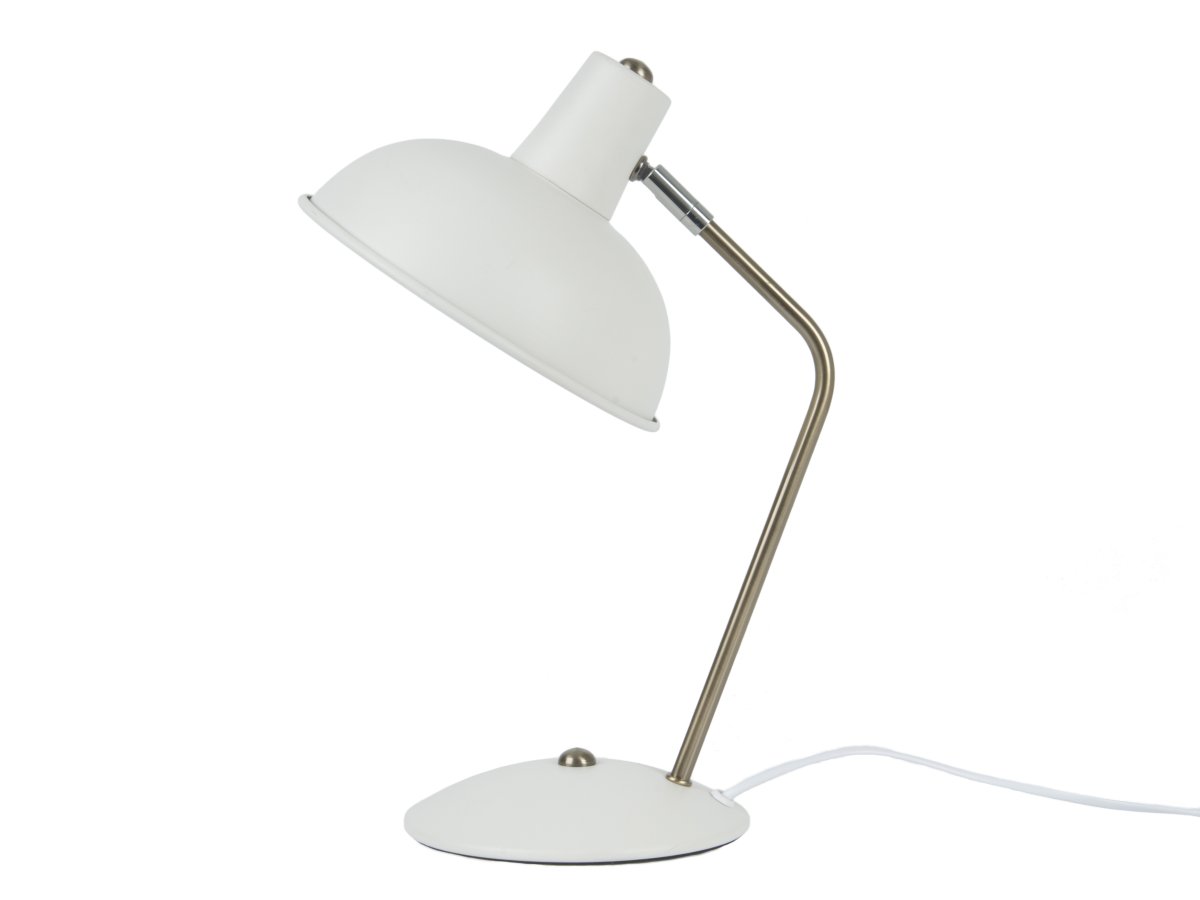 Hood 38cm Wit bureaulamp Van Leitmotiv - De lamp past perfect op een bureau of nachtkastje en is zowel een praktische lichtbron als een stijlvol interieurdetail.