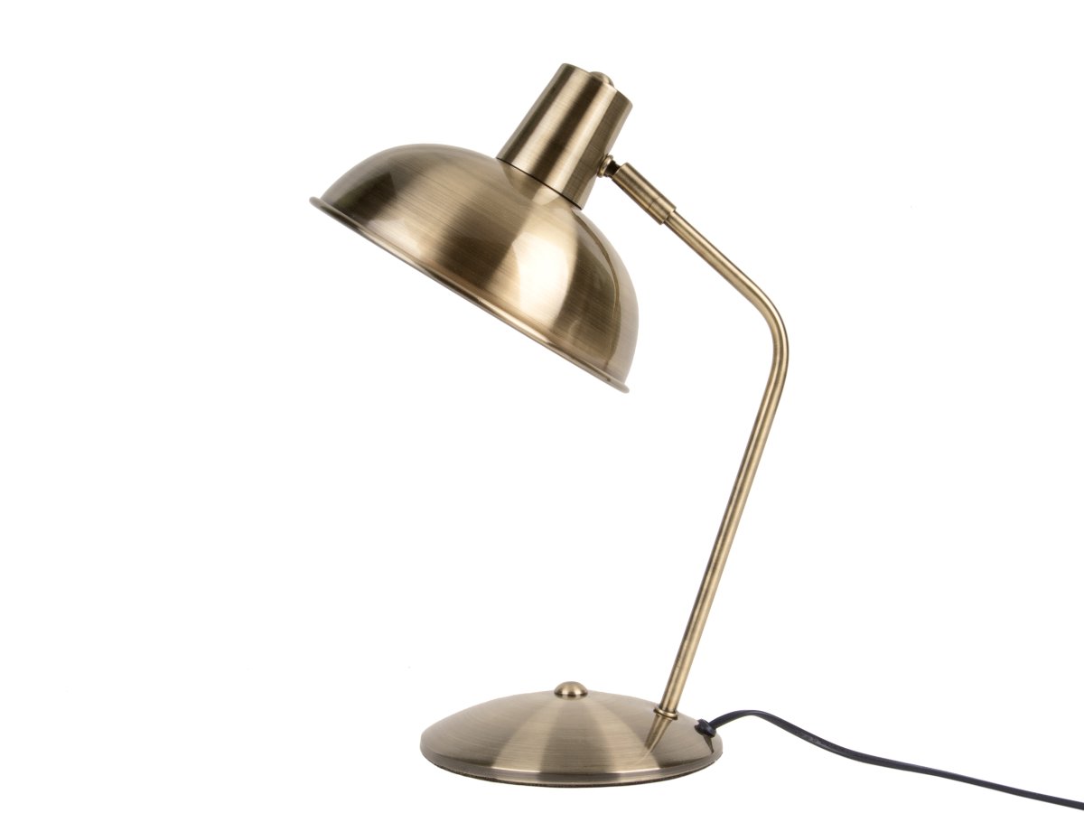 Hood 38cm Antiek messing bureaulamp Van Leitmotiv - De lamp past perfect op een bureau of nachtkastje en is zowel een praktische lichtbron als een stijlvol interieurdetail.