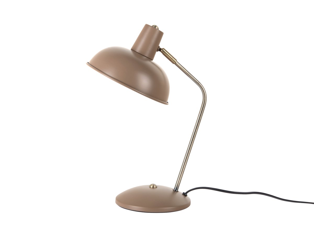 Hood 38cm Bruin bureaulamp Van Leitmotiv - De lamp past perfect op een bureau of nachtkastje en is zowel een praktische lichtbron als een stijlvol interieurdetail.