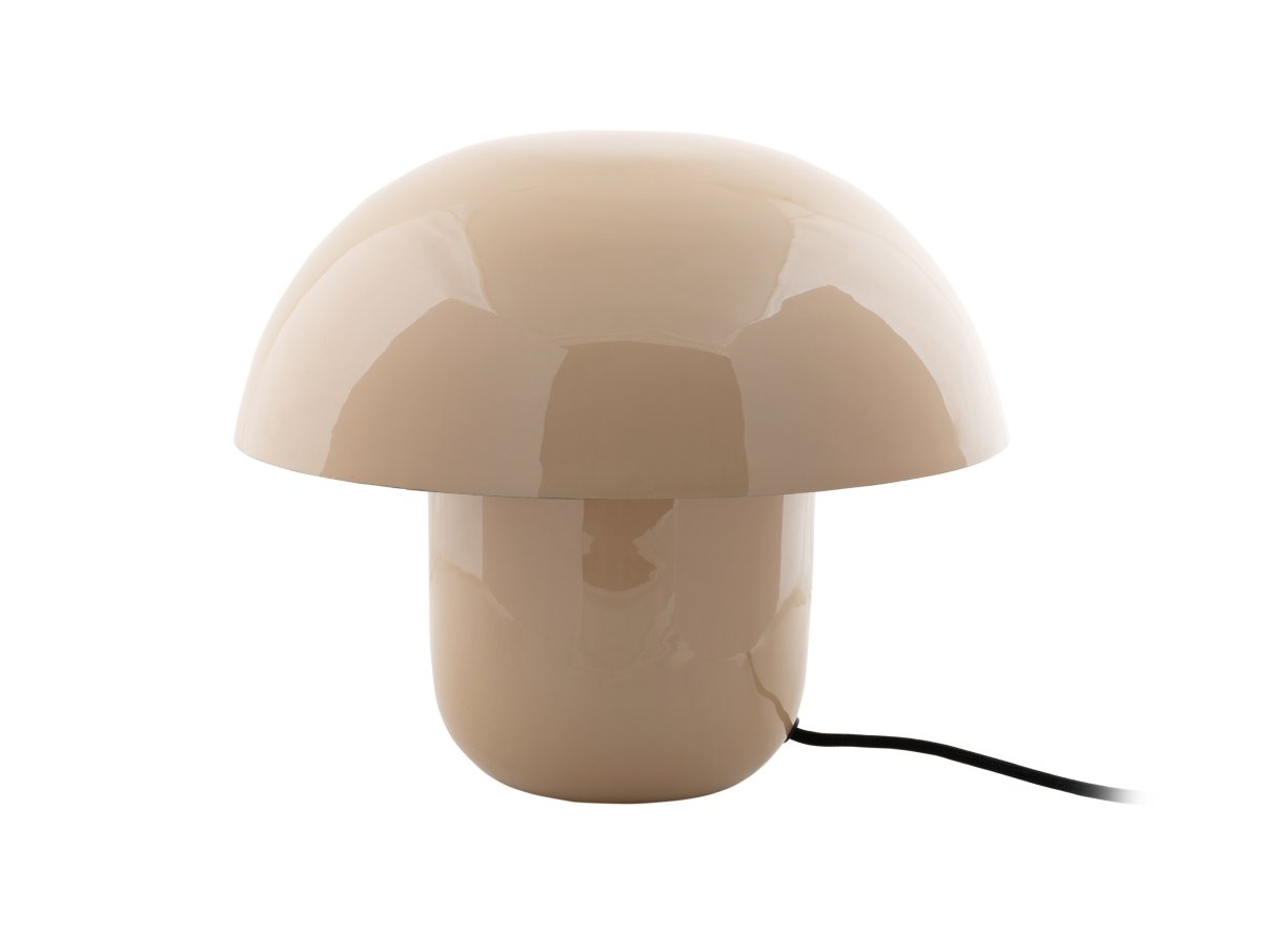 Mushroom 25cm Beige tafellamp Van Leitmotiv - De lampenkap zorgt voor een niet-verblindend licht en richt het licht naar beneden, wat zorgt voor een aangename en sfeervolle verlichting.