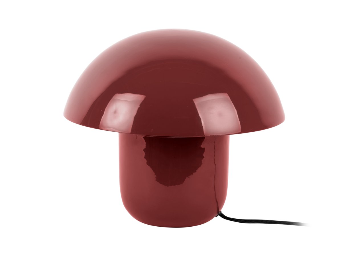 Mushroom 25cm ROOD tafellamp Van Leitmotiv - De koepel van de lamp zorgt voor een niet-verblindend licht en richt het licht naar beneden, wat zorgt voor een aangename en sfeervolle verlichting.