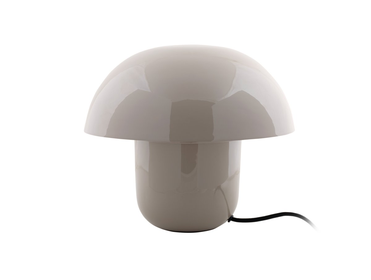 Mushroom 25cm Greige tafellamp Van Leitmotiv - De koepel van de lamp zorgt voor een niet-verblindend licht en richt het licht naar beneden, wat zorgt voor een aangename en sfeervolle verlichting.