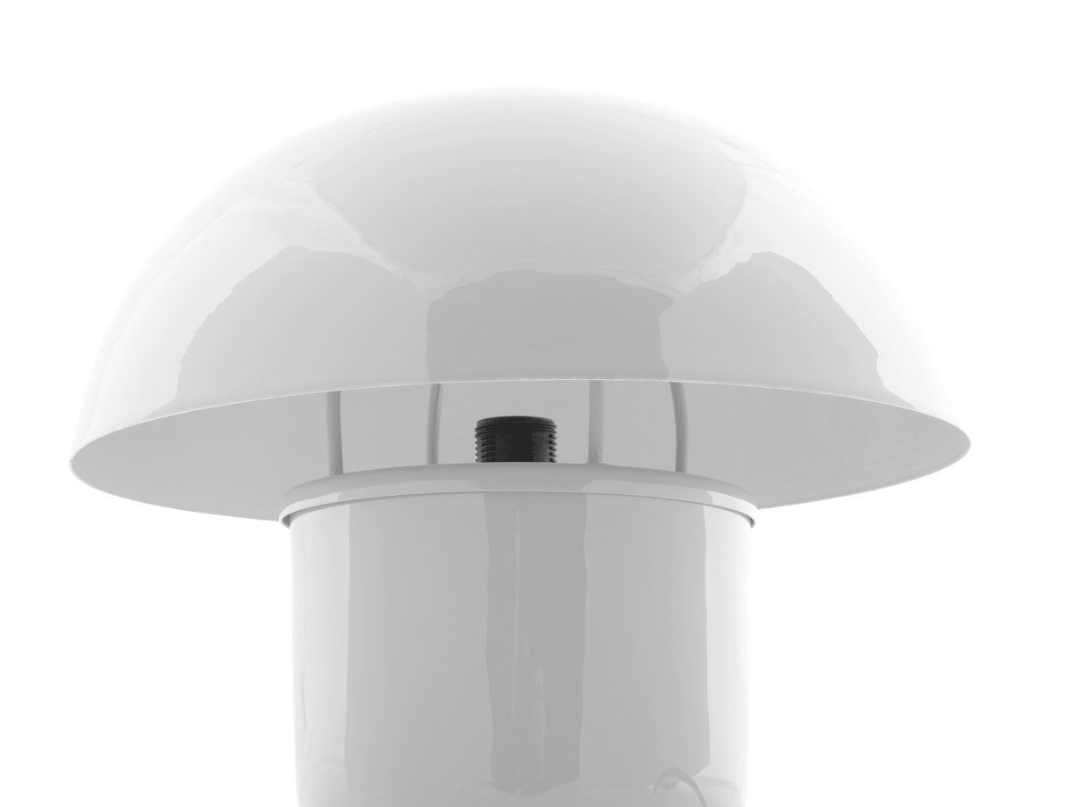 Mushroom 25cm Wit tafellamp Van Leitmotiv - De lampenkap zorgt voor een niet-verblindend licht en richt het licht naar beneden, wat zorgt voor een aangename en sfeervolle verlichting.