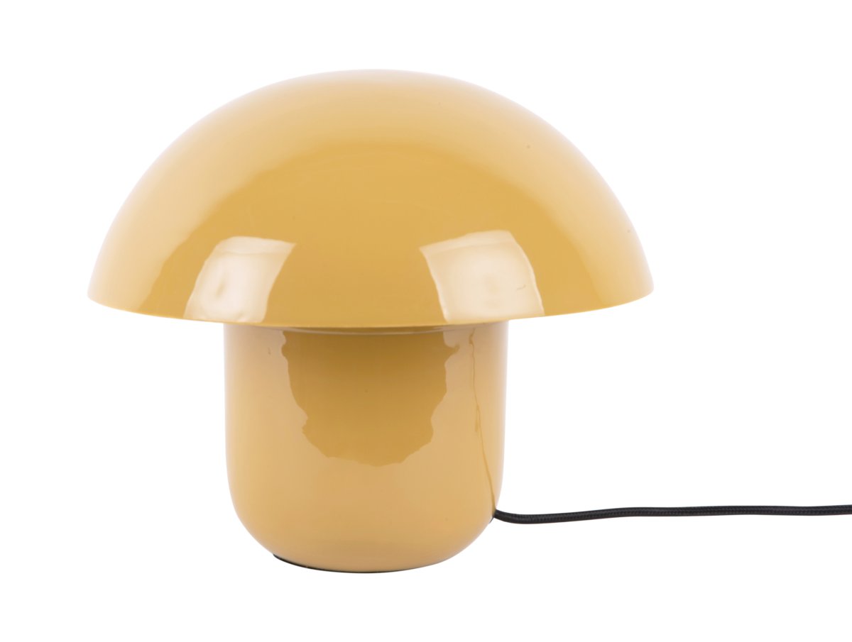 Mushroom 25cm Geel tafellamp Van Leitmotiv - De koepel van de lamp zorgt voor een niet-verblindend licht en richt het licht naar beneden, wat zorgt voor een aangename en sfeervolle verlichting.