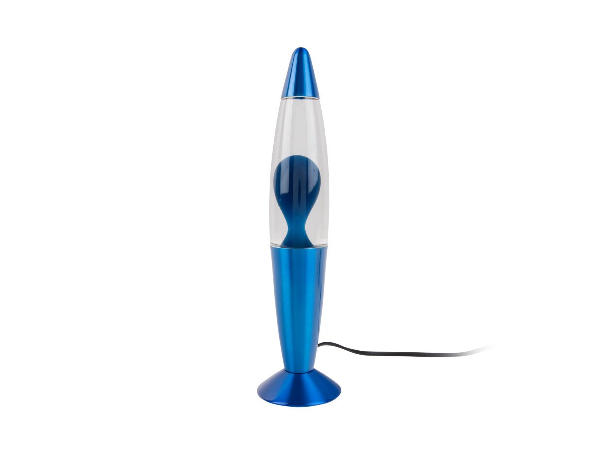 Rocket 35cm Blauw kinderlamp Van Leitmotiv - De lavalamp geeft een zacht, levendig licht dat in organische vormen beweegt, perfect voor een kinderkamer of als creatief en decoratief detail in huis.