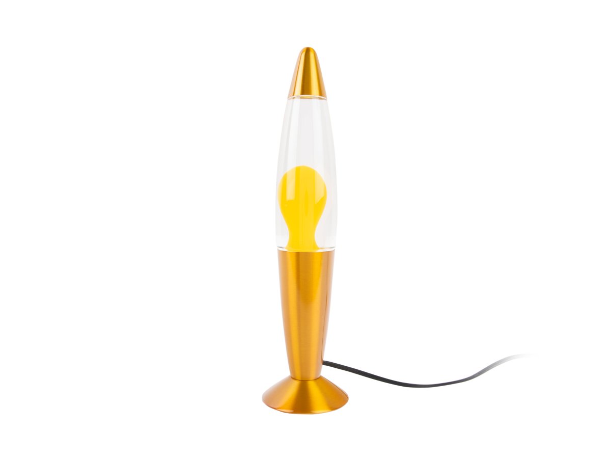 Rocket 35cm Geel kinderlamp Van Leitmotiv - De lavalamp geeft een zacht, levendig licht dat in organische vormen beweegt, perfect voor een kinderkamer of als creatief en decoratief detail in huis.