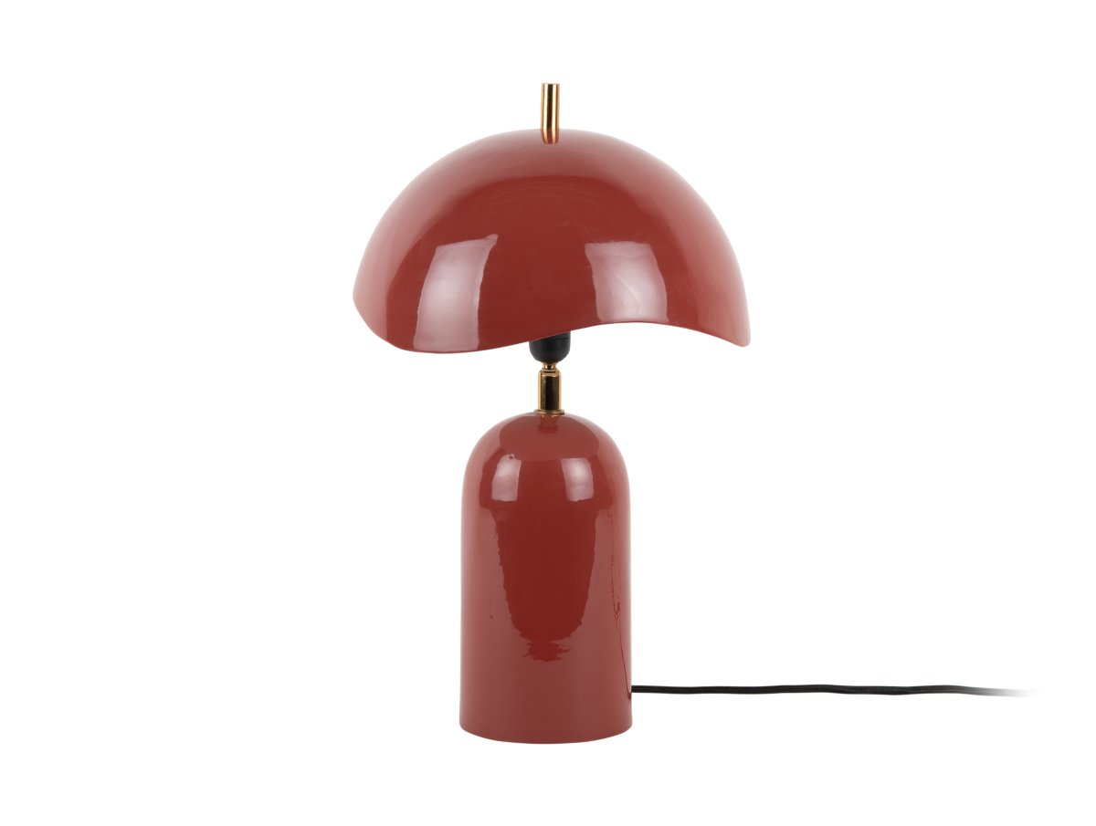 Querido 40cm ROOD tafellamp Van Leitmotiv - Gemaakt van metaal met een glanzende roestkleurige afwerking en details in goud, is het een stijlvolle aanwinst voor uw huis.