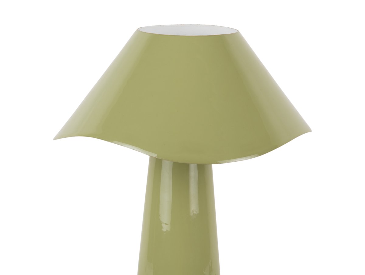 Ameno 33cm Groente tafellamp Van Leitmotiv - Ameno is een stijlvolle metalen tafellamp met een glanzende groene afwerking die een zachte en harmonieuze uitstraling geeft.