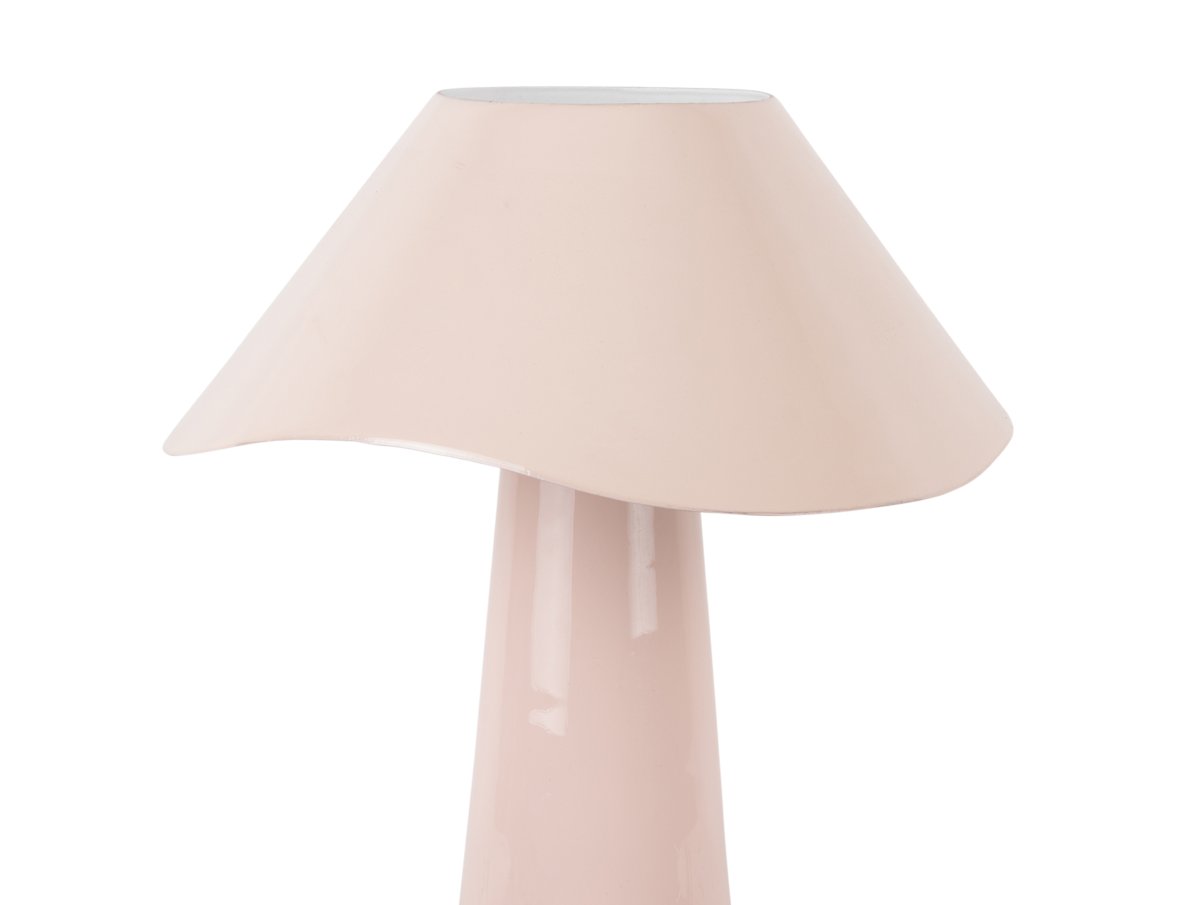 Ameno 33cm Lichtroze tafellamp Van Leitmotiv - Ameno is een stijlvolle tafellamp van metaal met een glanzende lichtroze afwerking die een zachte en harmonieuze uitstraling geeft.