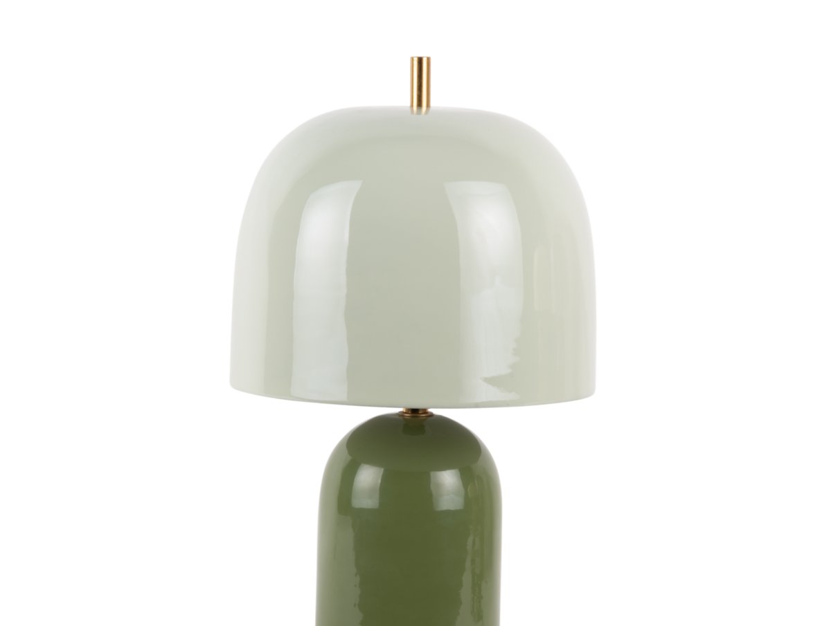 Rico 43cm Groente tafellamp Van Leitmotiv - Rico is een stijlvolle metalen tafellamp met een glanzende afwerking en een elegant tweekleurig ontwerp.