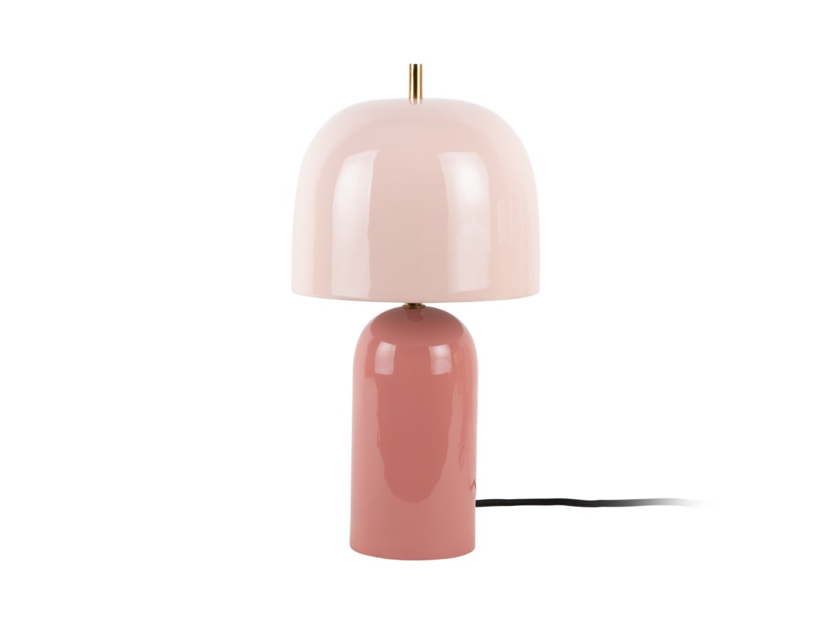 Rico 43cm Roze tafellamp Van Leitmotiv - Rico is een stijlvolle tafellamp van metaal met een glanzende afwerking en een elegant tweekleurig ontwerp.