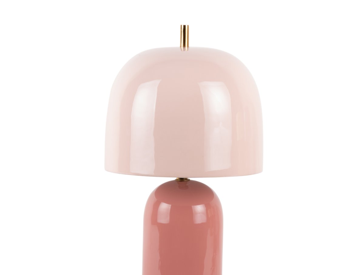 Rico 43cm Roze tafellamp Van Leitmotiv - Rico is een stijlvolle tafellamp van metaal met een glanzende afwerking en een elegant tweekleurig ontwerp.