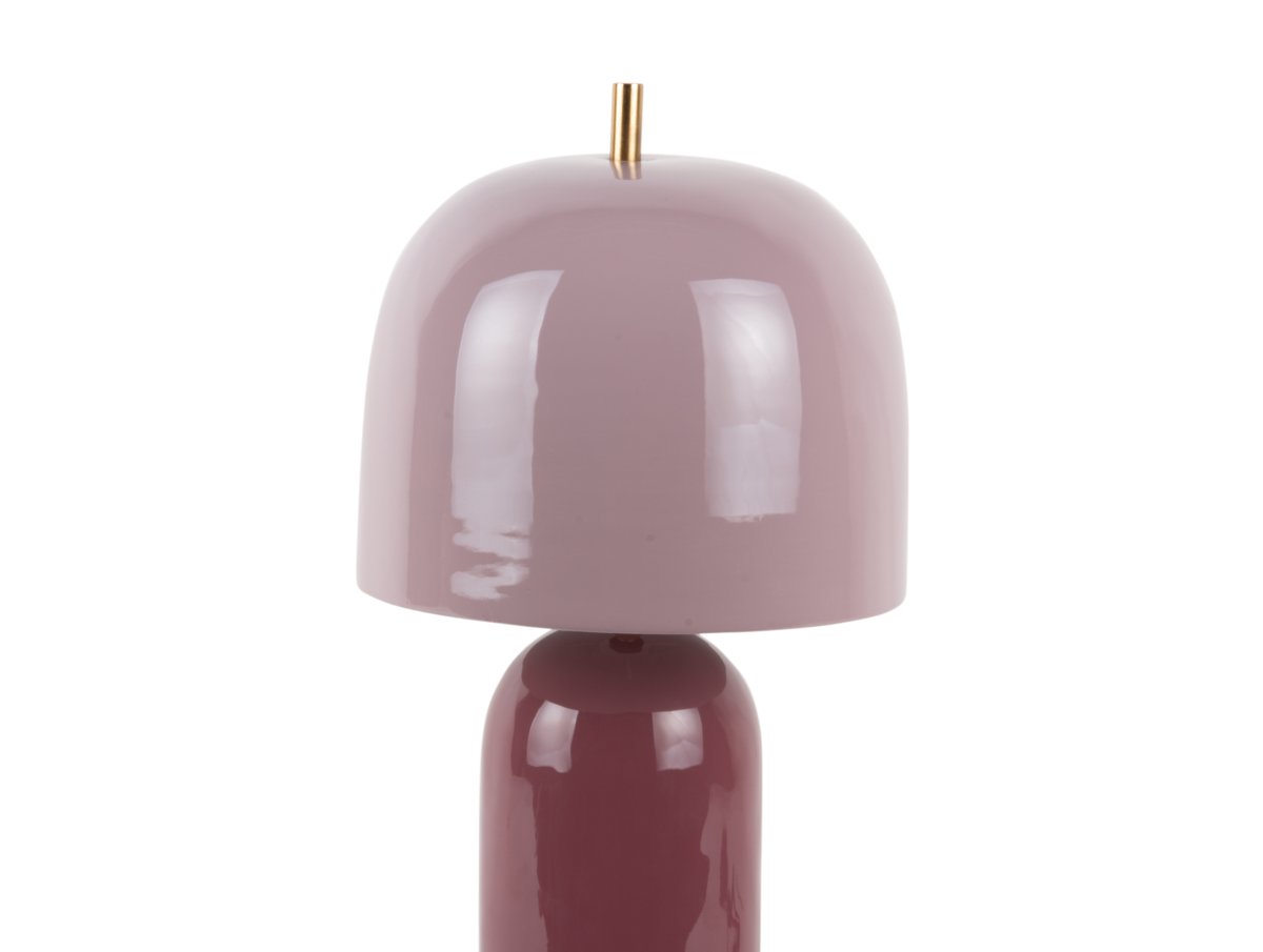 Rico 43cm Paars tafellamp Van Leitmotiv - Rico is een stijlvolle tafellamp van metaal met een glanzende afwerking en een elegant tweekleurig ontwerp.
