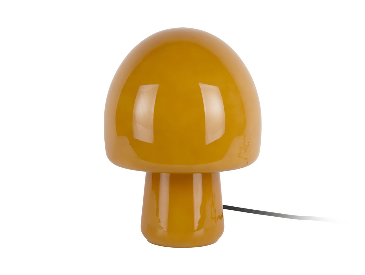 Gozar 27cm Geel tafellamp Van Leitmotiv - Gozar is een stijlvolle glazen tafellamp met een diepgele kap die een warme en uitnodigende gloed verspreidt.