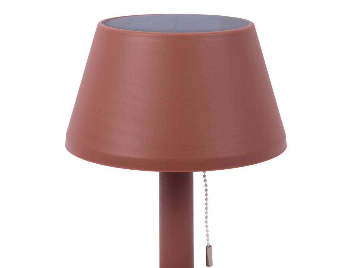Esfera 26cm Roestbruin solarlamp Van Leitmotiv - Esfera is een stijlvolle solar lamp van kunststof met een donkere roestkleurige afwerking, perfect voor zowel binnen als buiten.
