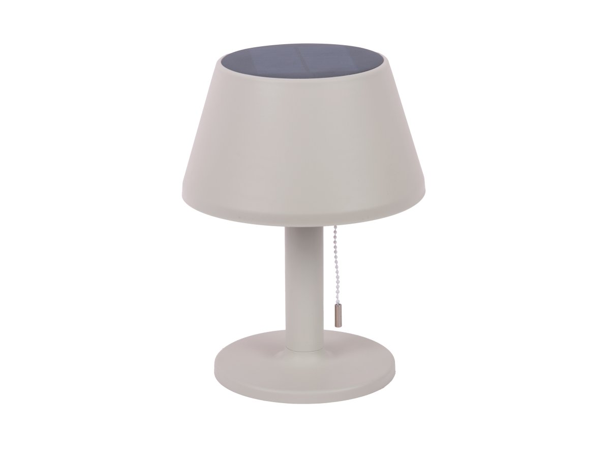 Esfera 26cm Grijs solarlamp Van Leitmotiv - Esfera is een stijlvolle solar lamp van kunststof met een warmgrijze afwerking, perfect voor zowel binnen als buiten.