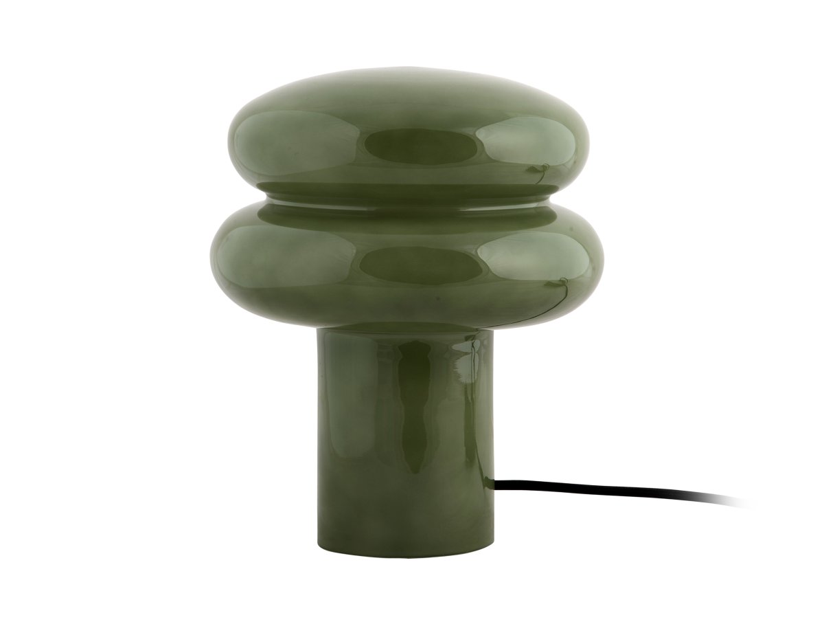 Incesante 24cm Groente tafellamp Van Leitmotiv - Incesante is een sculpturale tafellamp, volledig gemaakt van glas, met een diepgroene kap die een warm en sfeervol licht verspreidt.