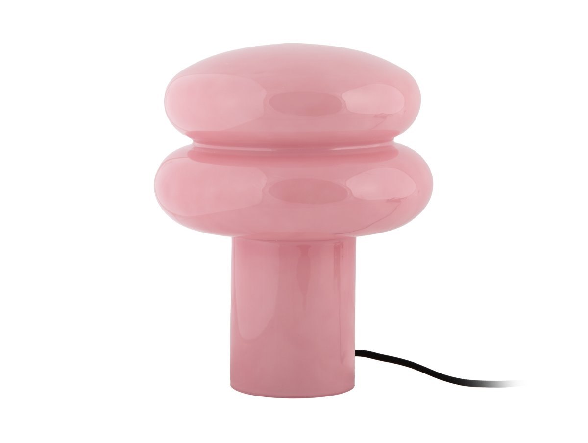 Incesante 24cm Roze tafellamp Van Leitmotiv - Incesante is een sculpturale tafellamp, volledig gemaakt van glas, met een roze kap die een warm en sfeervol licht verspreidt.