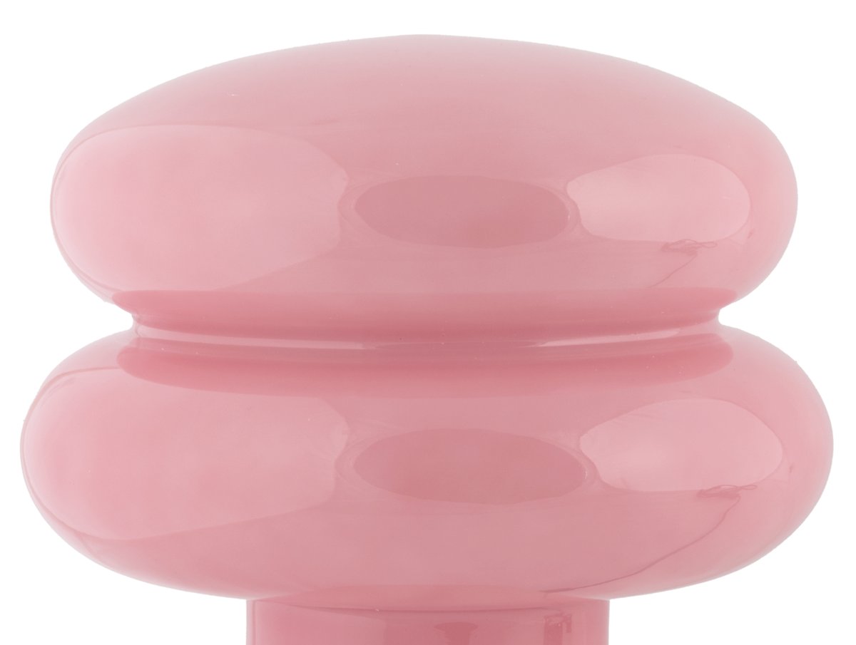 Incesante 24cm Roze tafellamp Van Leitmotiv - Incesante is een sculpturale tafellamp, volledig gemaakt van glas, met een roze kap die een warm en sfeervol licht verspreidt.