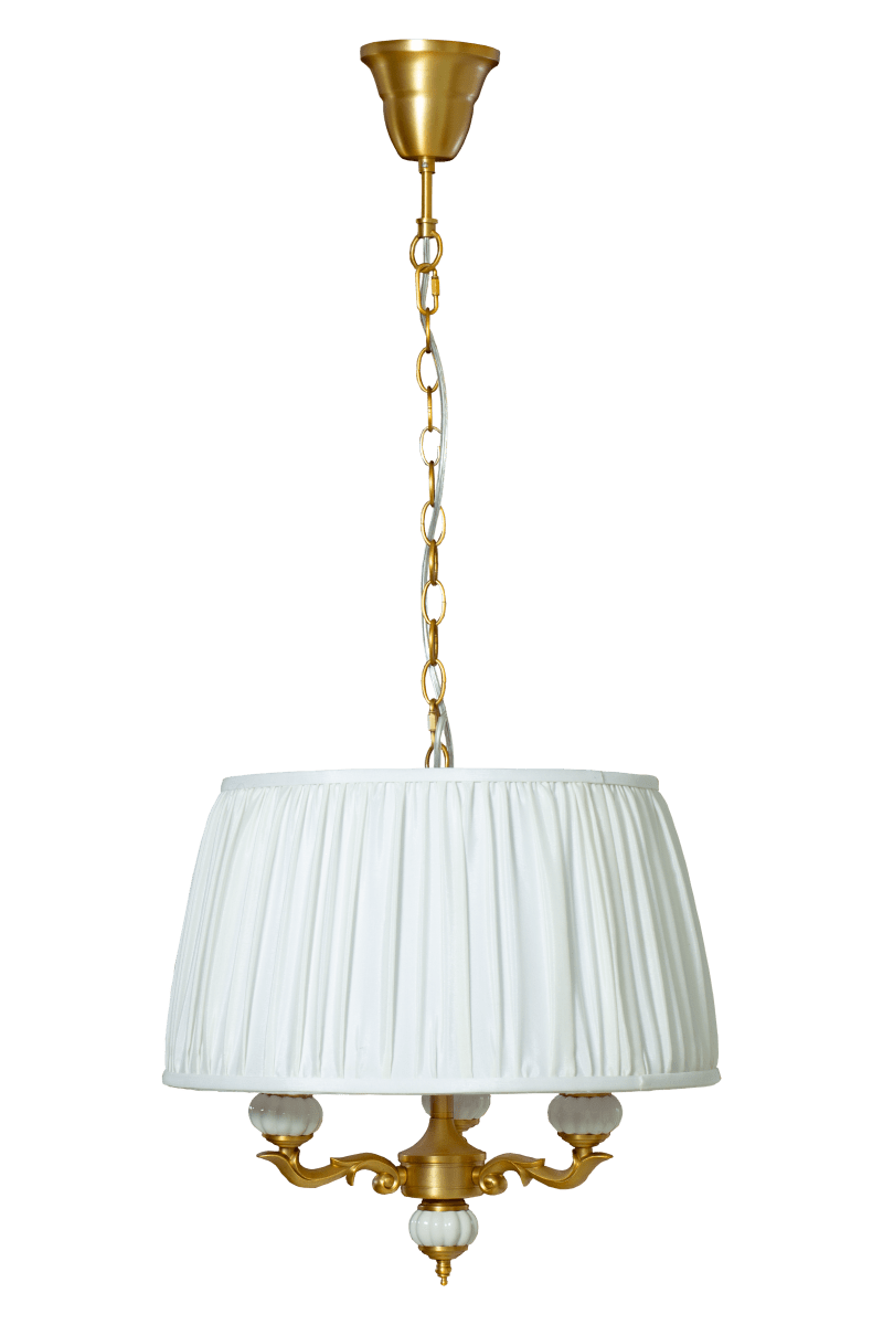 Toulouse Ø45 Goud hanglamp Van Aneta Lighting - De Toulouse hanglamp heeft een klassieke en elegante uitstraling met decoratieve details en zachte vormen.