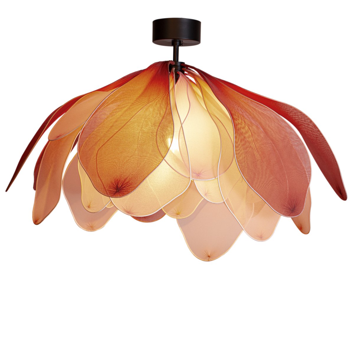 Lou Lou Ø80 Roze plafondlamp Van By Rydéns - Lou Lou is niet alleen een lichtbron, maar ook een kunstwerk in uw huis.