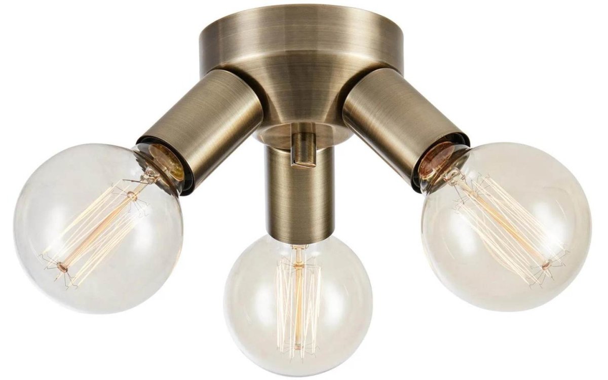 Mazzo 3 Antiek messing spot Van Markslöjd - De Mazzo plafondlamp in antiek messing met 3 fittingen heeft een elegant design.